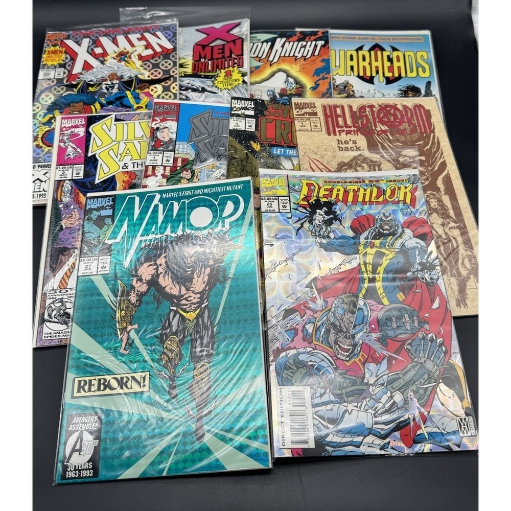 Marvel Comic Book Lot X-Men Moon Knight Namor Deathlok Hellstorm 1990s